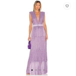 Sabina Musayev Lavender Maxi Dress